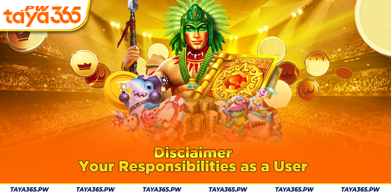 Disclaimer: Your Responsibilities as a User